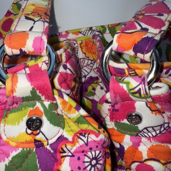 Vera Bradley Mandy Tote With Wallet in the Discontinued "Clementine" pattern. - Picture 10 of 16